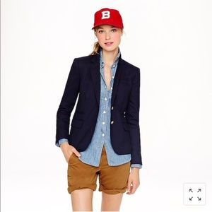 J.Crew navy wool schoolboy blazer
